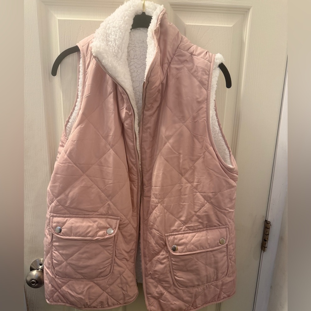 Pink Quilted Women's Vest